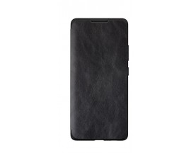 Husa Premium Flip Book Upzz Leather Samsung Galaxy A21 , Piele Ecologica, Negru