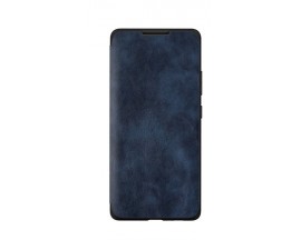Husa Premium Flip Book Upzz Leather Samsung Galaxy A21  , Piele Ecologica, Albastru