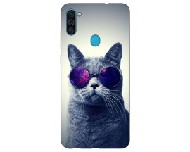 Husa Silicon Soft Upzz Print Samsung Galaxy M11 Cool Cat