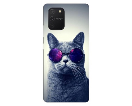 Husa Silicon Soft Upzz Print Samsung Galaxy S10 Lite Model Cool Cat