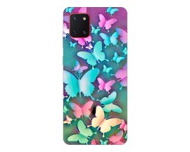 Husa Silicon Soft Upzz Print Samsung Galaxy  Note 10 Lite Model Colorfull Butterflies
