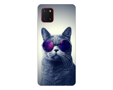 Husa Silicon Soft Upzz Print Samsung Galaxy  Note 10 Lite Model Cool Cat