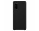 Husa Premium Upzz No Logo Soft Silicon Compatibila Cu Samsung Galaxy A51,Invelis Alcantara La Interior ,negru