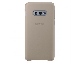 Husa Premium Originala Samsung Leather Pentru Samsung Galaxy S10e Gri