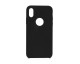 Husa Forcell Silicon Pentru iPhone 11 Pro 2018  Interior Alcantara, cu decupaj logo - Negru