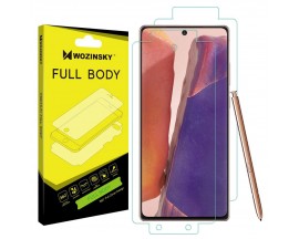 Folie Fata Spate Si Laterale  Wozinsky Full Cover Regenerabila Samsung Galaxy Note 20  Transparenta ,silicon