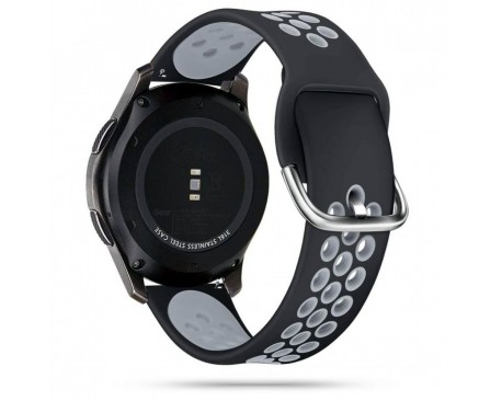 Curea Ceas Upzz Tech Compatibila Cu Samsung Galaxy Watch 3 - 41mm Negru/Gri
