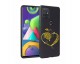 Husa Silicon Soft Upzz Print Candy Samsung Galaxy A21S Gold Heart Black
