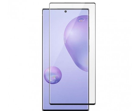 Folie Full Glue Upzz Glass Pentru Samsung Galaxy Note 20 Ultra ,transparenta Cu Margini Negre Full Cover ,case Friendly