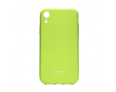 Husa Spate Roar Colorful Jelly iPhone Xr , Silicon, Verde Lime