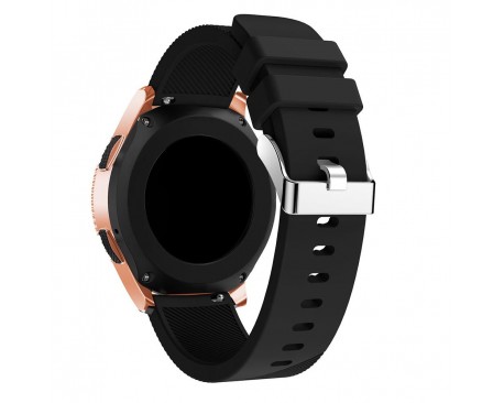 Curea Ceas Upzz Tech Smoothband Compatibila Cu Samsung Galaxy Watch 42mm , Silicon ,Negru