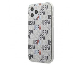 Husa Premium Originala Us Polo Assn iPhone 12 / iPhone 12 Pro,Colectia Logo Mania ,Alb - USHCP12MPCUSPA6