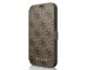 Husa Premium Originala Guess Tip Carte  iPhone 12 Mini ,Colectia Charm , Maro -GUFLBKSP12S4GB