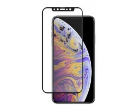 Folie Nano Glass Upzz Flexible Best iPhone 12 / iPhone 12 Pro ,Full Cover ,Full Glue -Transparenta Cu Margine Neagra
