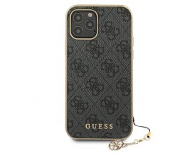 Husa Premium Guess  iPhone 12 / iPhone 12 Pro, Colectia Charm Gri - 89529