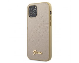 Husa Premium Originala Guess  iPhone 12 Mini ,Colectia Iridescent Love , Gold - GUHCP12SPUILGLG