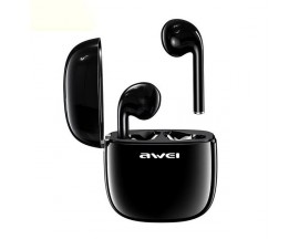Casti Audio Wireless Awei ,versiune Bluetooth 5.0 ,carcasa Cu Functie De Incarcare ,negru- T28