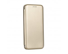 Husa Flip Carte Cu Magnet Lux Upzz Samsung Galaxy M11 ,Gold