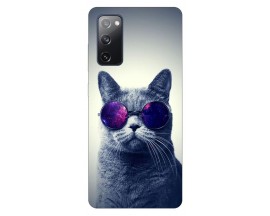 Husa Silicon Soft Upzz Print Samsung Galaxy S20 FE Model Cool Cat