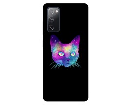 Husa Silicon Soft Upzz Print Compatibila Cu Samsung Galaxy S20 Fe Model Neon Cat