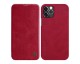 Husa Flip Cover Book Premium Nillkin Qin iPhone 12 Pro Max , Rosu