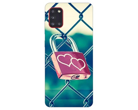 Husa Silicon Soft Upzz Print Samsung Galaxy A31 Model Heart Lock