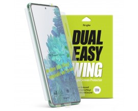 Folie Premium Full Cover Ringke Dual Easy Samsung Galaxy S20 Fe  ,transparenta -2 Bucati In Pachet