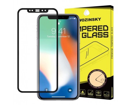 Folie Sticla Securizata Wozinsky Full Cover Pentru iPhone 12 Mini ,Transparenta cu Margine Neagra