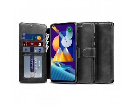 Husa Flip Carte Upzz Tech Wallet Samsung Galaxy M11,  Negru