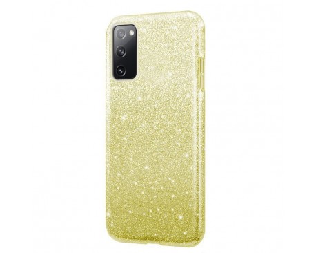 Husa Spate Upzz Shiny Lux Samsung Galaxy S20 Fe, Silver Gold