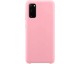 Husa Premium Upzz No Logo Soft Silicon Compatibila Cu Samsung Galaxy A21s ,invelis Alcantara La Interior ,roz