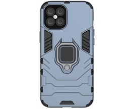 Husa Spate Upzz Ring Armor Hybrid iPhone 12 Pro Max, Albastru