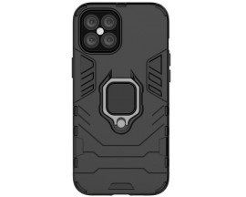 Husa Spate Upzz Ring Armor Hybrid iPhone 12 Pro Max, Negru