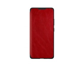 Husa Premium Flip Book Upzz Leather Samsung Galaxy A20s,  Piele Ecologica, Rosu
