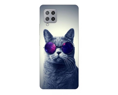 Husa Silicon Soft Upzz Print Samsung Galaxy A42 5G Model Cool Cat
