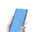 Husa Tip Carte Mirror Samsung Galaxy M31s, Albastru Cu Folie Sticla Upzz Glass Inclusa In Pachet
