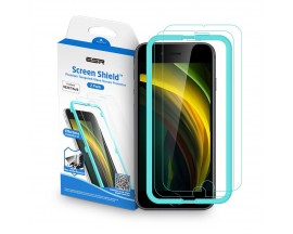 Folie  Full Glue Premium Esr Shield Pentru iPhone 7 / 8 / Se 2 ( 2020 ) , Transparenta, 2 Buc Pachet