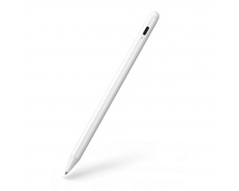 Stylus Upzz Digital Pen Pentru Tablete iPad, Alb Buton Touch