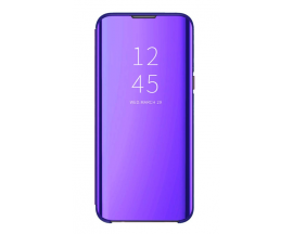Husa Tip Carte Mirror Samsung Galaxy A9 2018, Mov