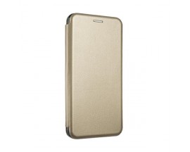 Husa Flip Carte Cu Magnet Lux Upzz Compatibila Cu Samsung Galaxy A20s, Gold