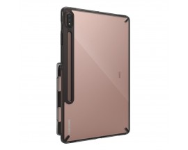 Husa Tableta Ringke Fushion Pc Case Compatibila Cu Galaxy Tab S7+ Plus, Transparenta Cu Margine Fumurie