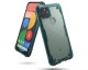 Husa Premium Ringke Fusion X Compatibila Cu Google Pixel 5, Transparenta Cu Margine Verde