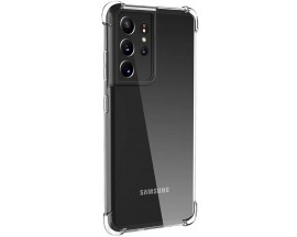 Husa Spate Upzz Roar Bulletproof Pentru Samsung Galaxy S21 Ultra  5G, Tehnologie Air Cushion La Colturi ,transparenta
