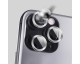 Protectie Premium Mr. Monkey Pentru Camera Din Aluminiu Si Sticla Securizata iPhone 12 Pro - Silver