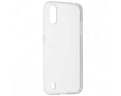 Husa Spate Slim Upzz Pentru Samsung Galaxy A01, 0.5mm Grosime, Silicon, Transparenta