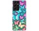 Husa Silicon Soft Upzz Print Samsung Galaxy S21 Ultra Model Colorfull Butterflies