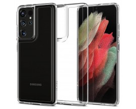 Husa Premium Spigen Ultra Hybrid Pentru Samsung Galaxy S21 Ultra, Transparenta