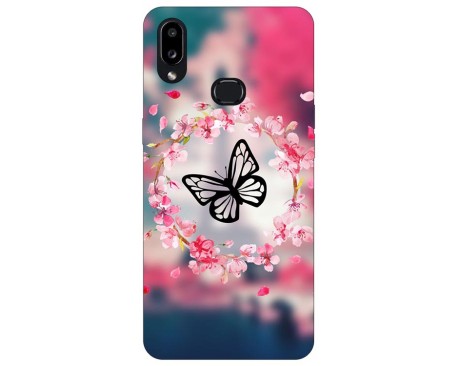 Husa Silicon Soft Upzz Print Compatibila Cu Samsung Galaxy A10s Model Butterfly