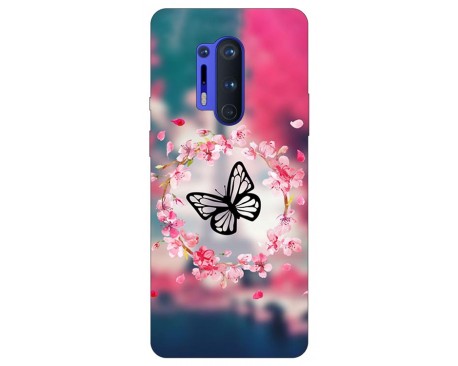 Husa Silicon Soft Upzz Print  Compatibila Cu OnePlus 8 Pro Model Butterfly