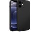 Husa Premium Upzz Soft New Compatibila Cu iPhone 12 Mini, Protectie La Camera, Silicon, Negru